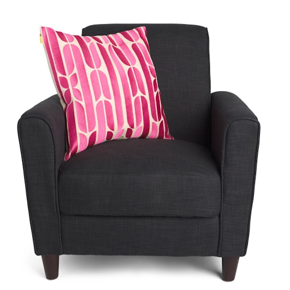 Trina Turk Palmdale Pink Embroidered Pillow New